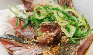 糸島へ釣りしに行く前に、まずは福岡県天神エリアのごまさばを食べたい